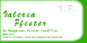 valeria pfister business card